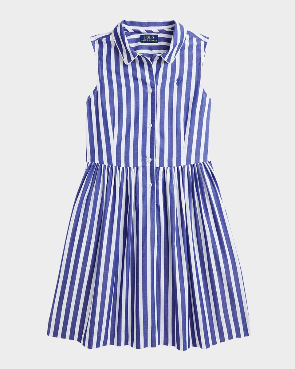 Girl's Striped Day Dress, Size 7-14